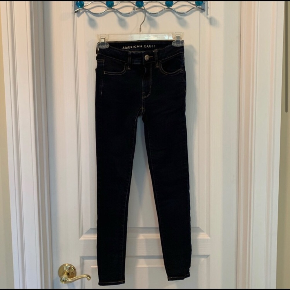American eagle super stretch high rise jegging, 00